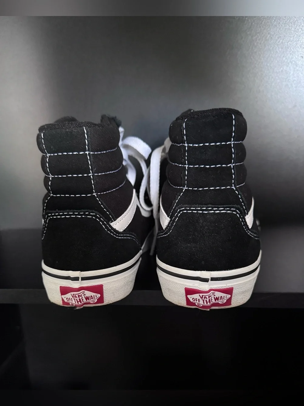 Vans Kids High Top Sneakers in Black and White